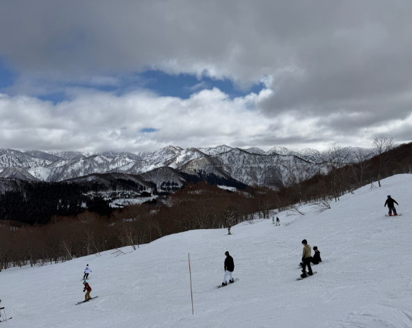 渡假村滑雪→渡假村晚餐